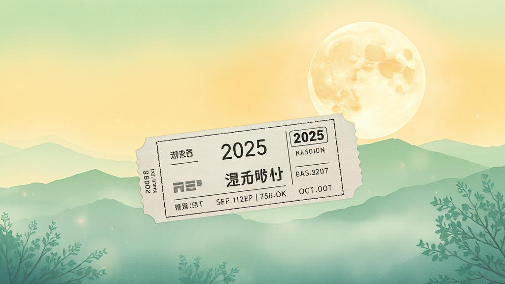 2025 추석 예매 일정 (watercolor 스타일)