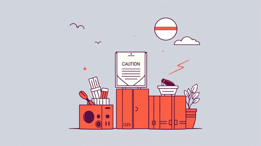 2026년 해외 직구, 이것만은 꼭 주의하세요! (illustration 스타일)