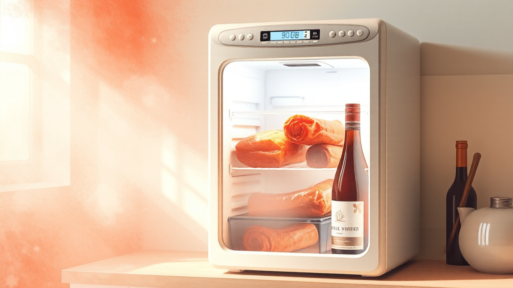 미니 김치냉장고란? (watercolor 스타일)