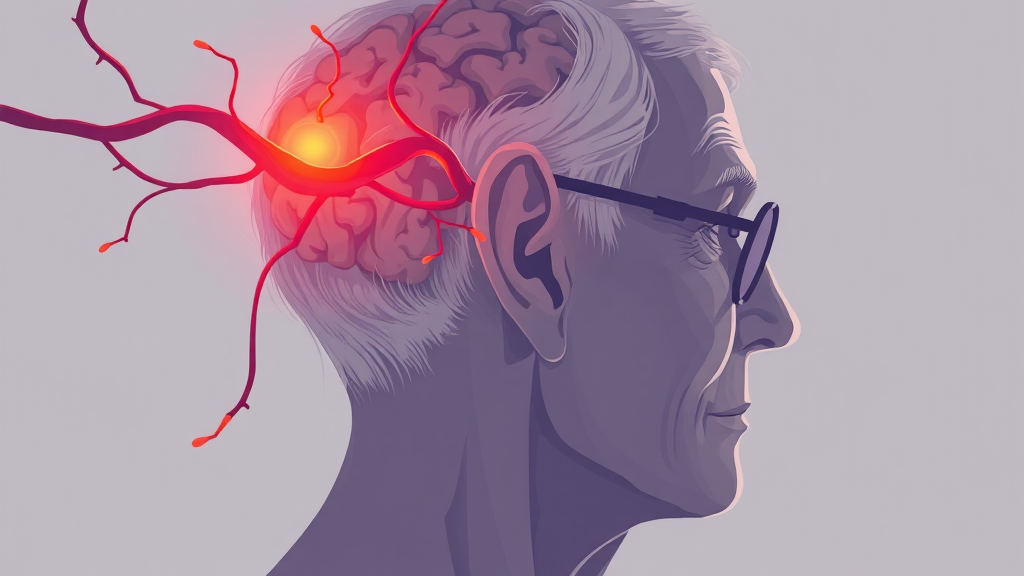 치매와의 관계는? (illustration 스타일)