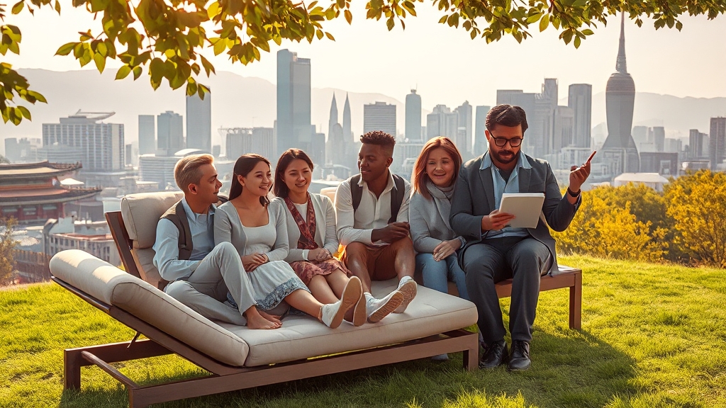 서울 근교 호캉스: 주변 관광지 연계 (realistic 스타일)