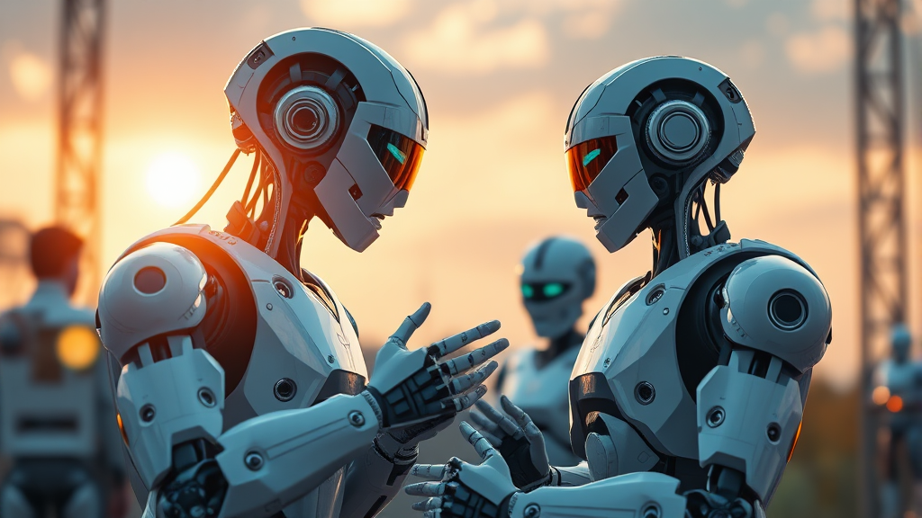 사회적 과제와 인간의 역할 재정립 (realistic 스타일)