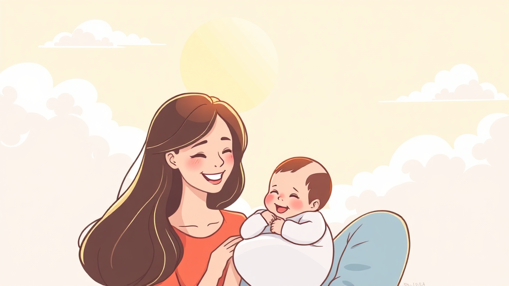 출산 및 육아 지원금 (illustration 스타일)