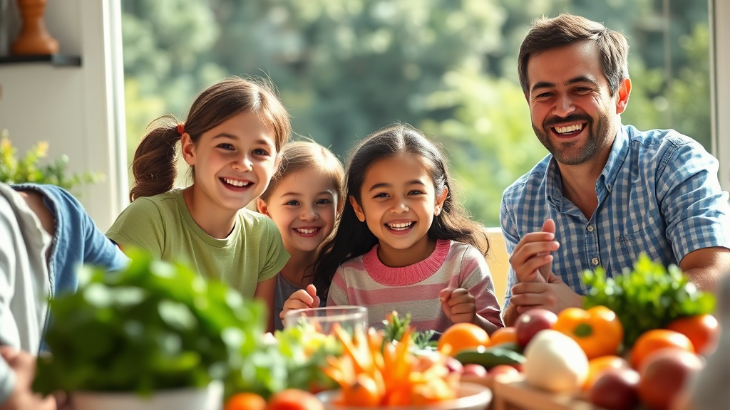 맹장염, 건강한 습관으로 예방해요! (realistic 스타일)