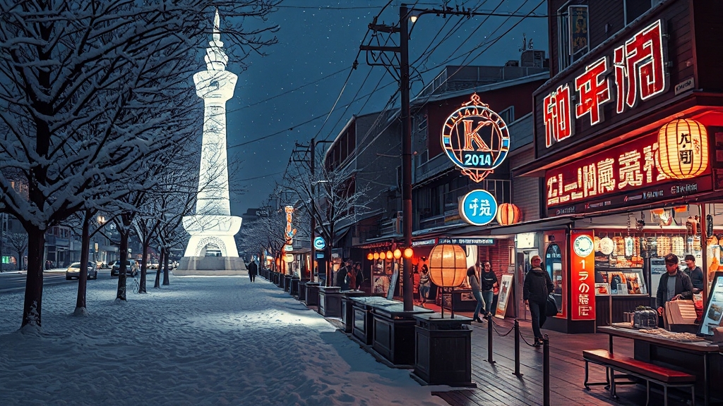 일본 & 대만: 특별한 겨울 경험 (realistic 스타일)