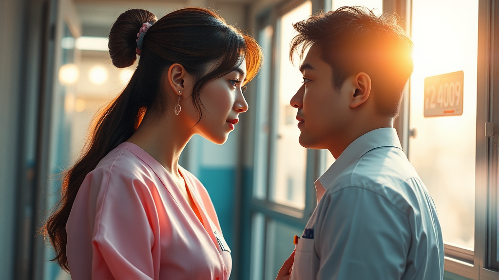 공주아 중심 인물 관계 분석 (realistic 스타일)