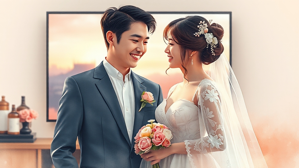 윤정수와의 결혼 (watercolor 스타일)