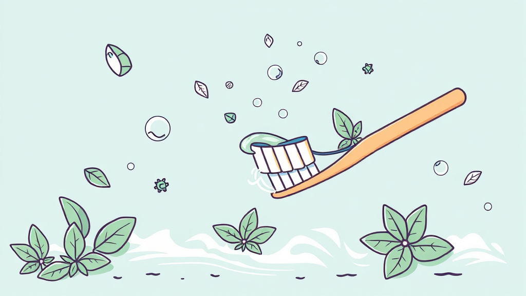 입냄새 제거, 올바른 구강 관리! (illustration 스타일)