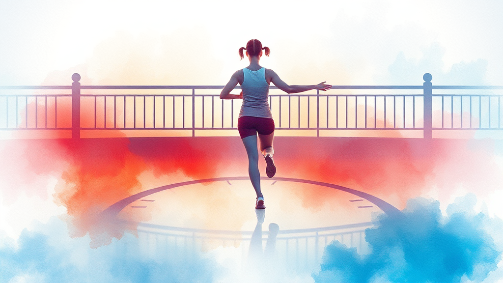 다리 건강 운동 & 마사지 (watercolor 스타일)