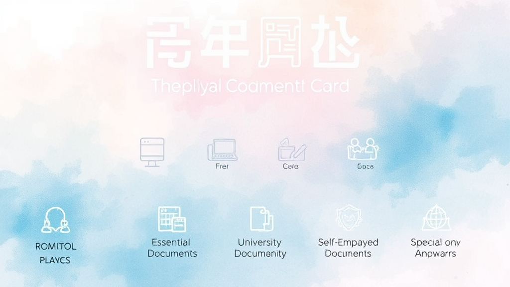 국민내일배움카드 신청 시 필요한 서류 총정리 (watercolor 스타일)