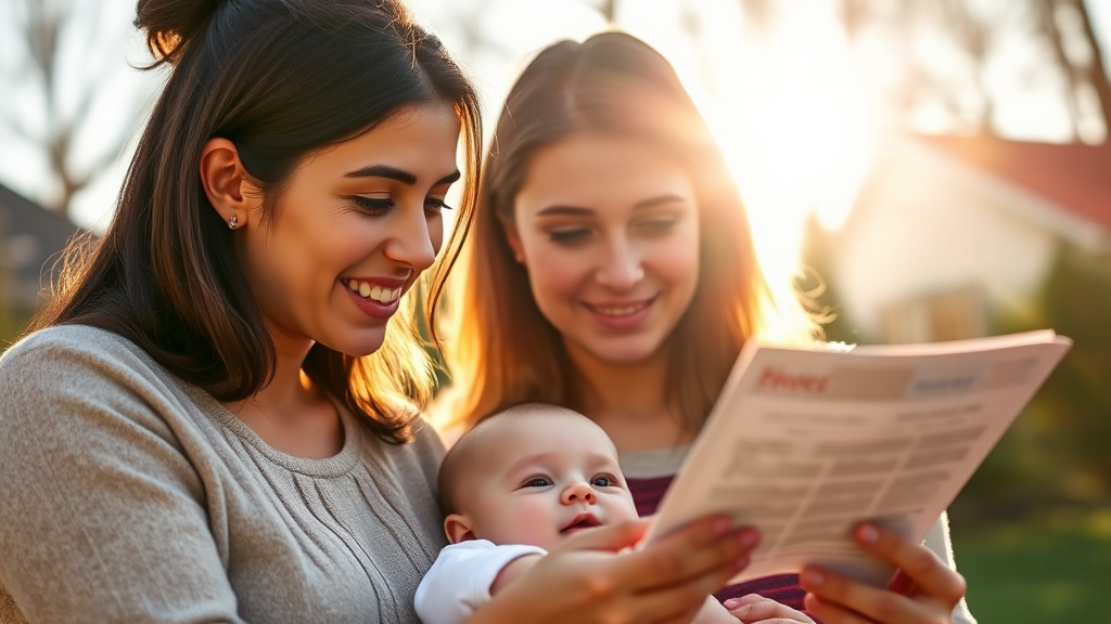 육아휴직 급여: 일반 vs 3+3 특례 (realistic 스타일)