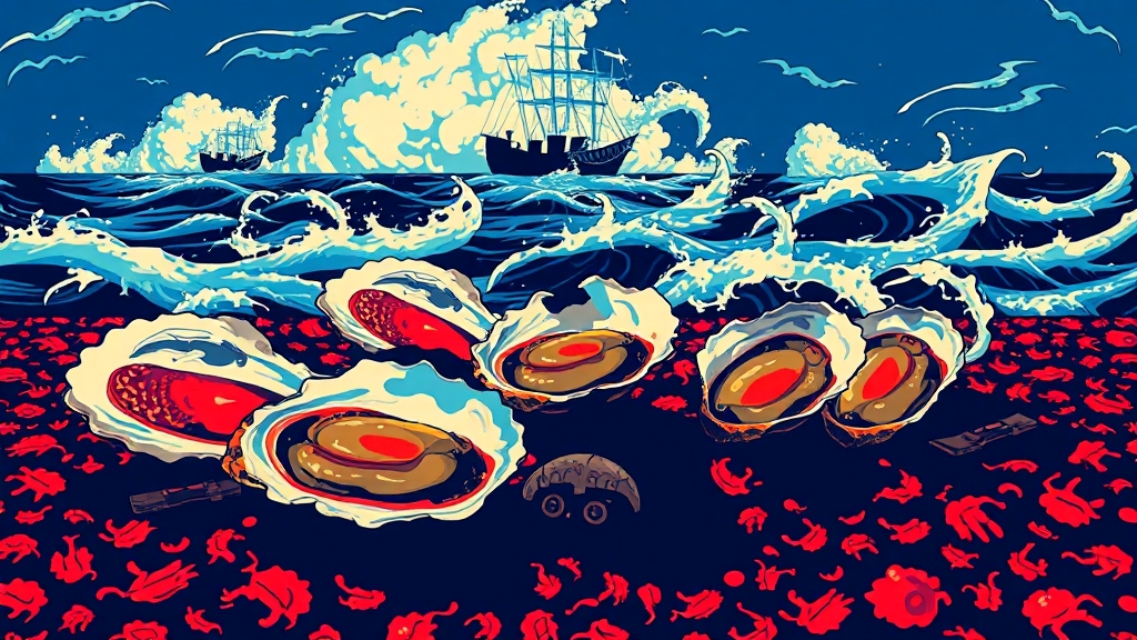 굴, 노로바이러스의 온상? (popart 스타일)