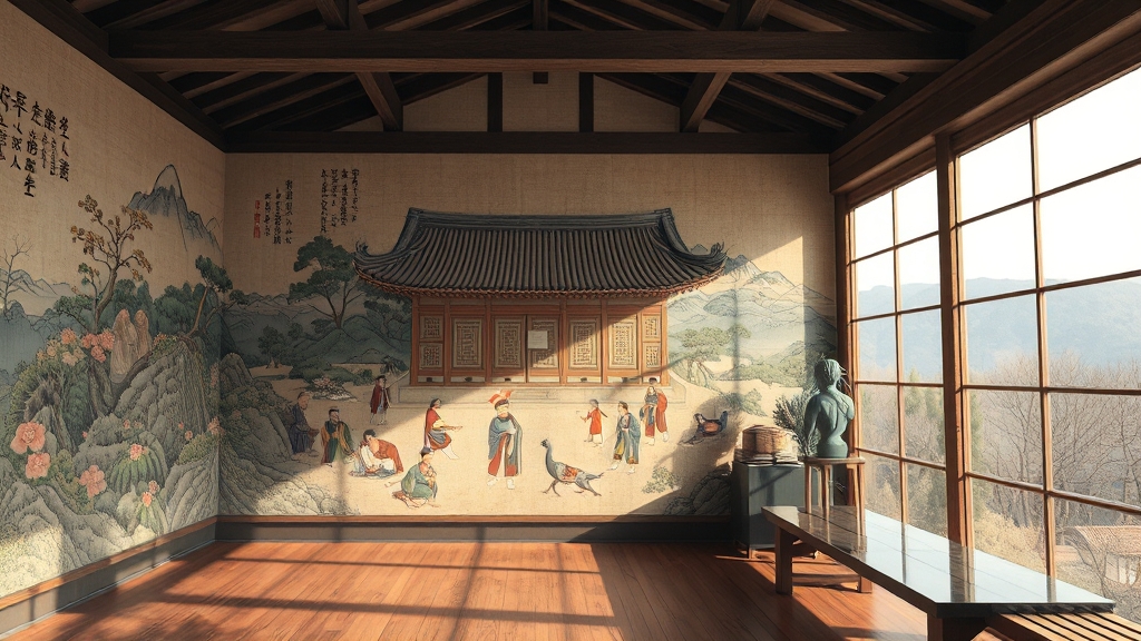 부석사 박물관과 조사당 벽화 (realistic 스타일)