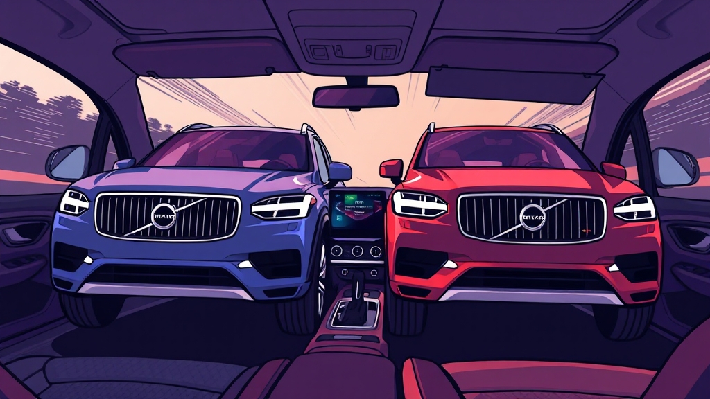 XC90 & S90 페이스리프트 핵심 변화 (cartoon 스타일)