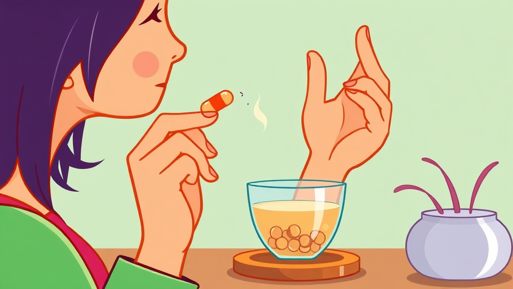 침향환, 제대로 알고 섭취하는 방법 (cartoon 스타일)