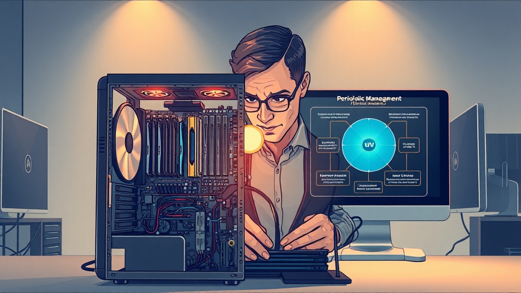 수리 후 사후 관리 및 예방 (illustration 스타일)