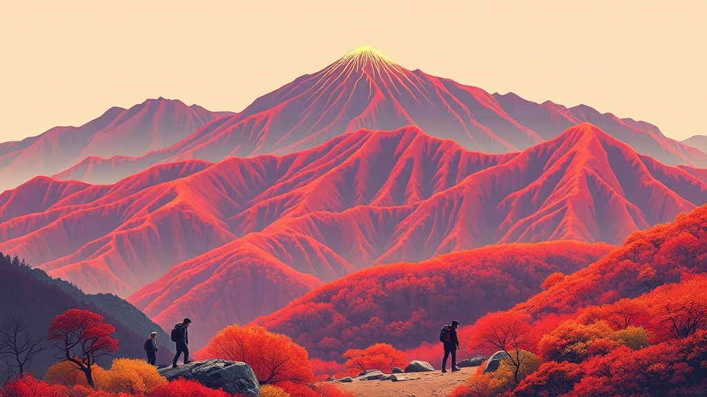 전국 단풍 명소 추천 (illustration 스타일)