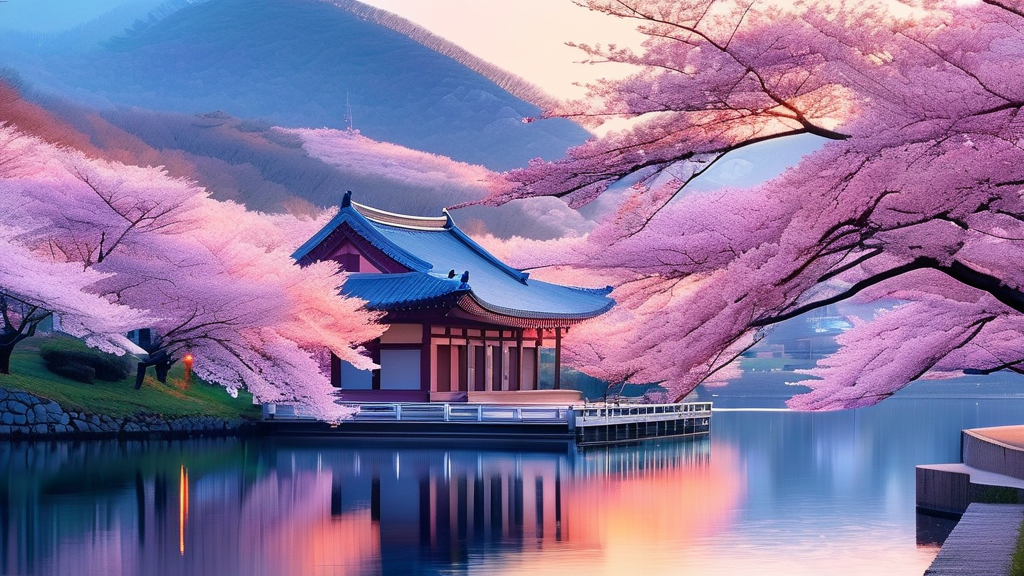 천안 벚꽃 명소 BEST 7 (watercolor 스타일)