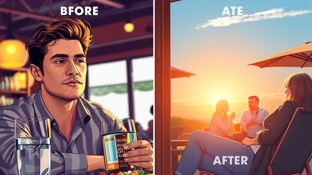 음주 전후 관리 (realistic 스타일)