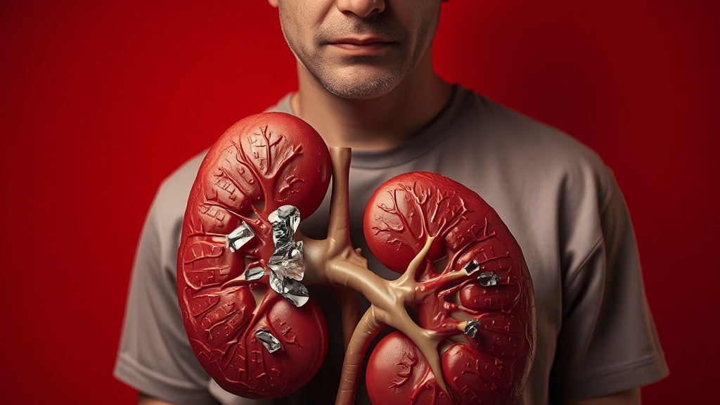 칼륨 섭취 시 주의사항 (realistic 스타일)