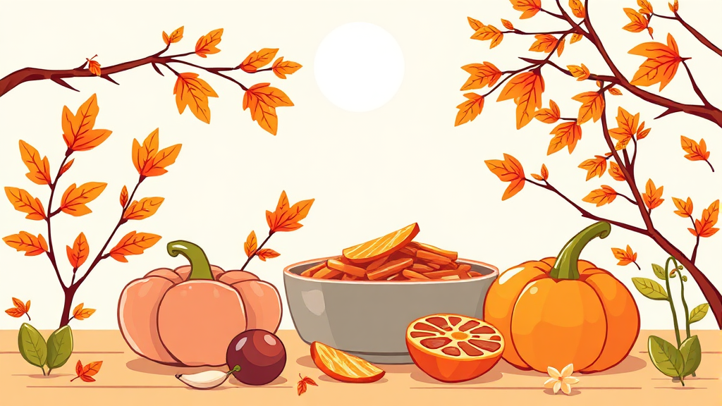 면역력 UP 식단 구성 (illustration 스타일)