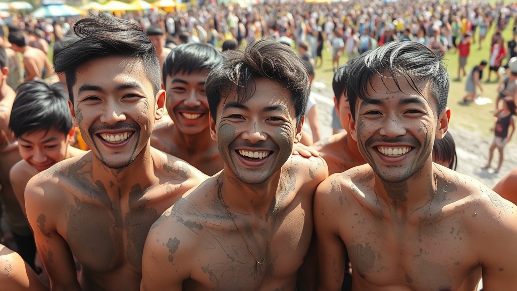 보령머드축제 특별한 점 & 경제 효과 (realistic 스타일)