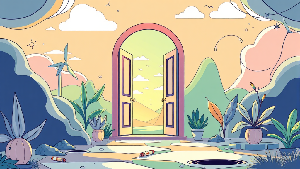 SK디스커버리 사업 포트폴리오 (illustration 스타일)