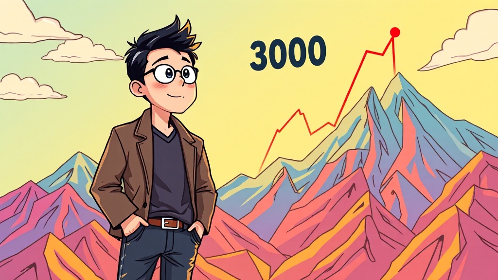 코스피 3000, 앞으로는? (cartoon 스타일)