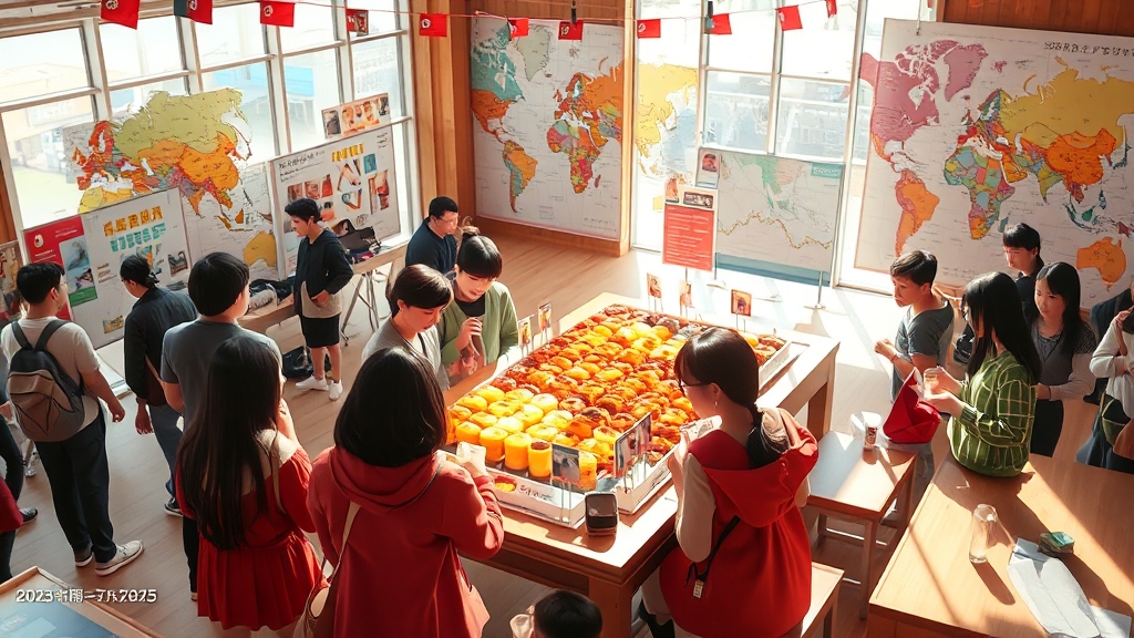 글로벌 축제로 도약 (realistic 스타일)