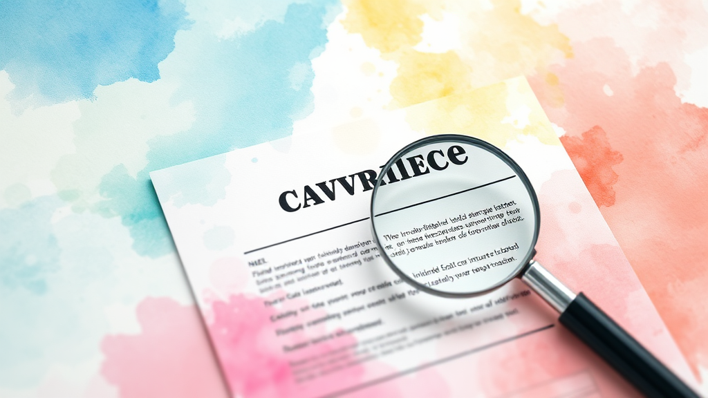 보장 내용, 무엇을 확인해야 할까? (watercolor 스타일)