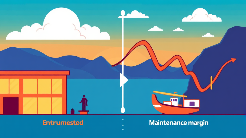 증거금의 종류: 위탁 증거금 vs. 유지 증거금 (cartoon 스타일)