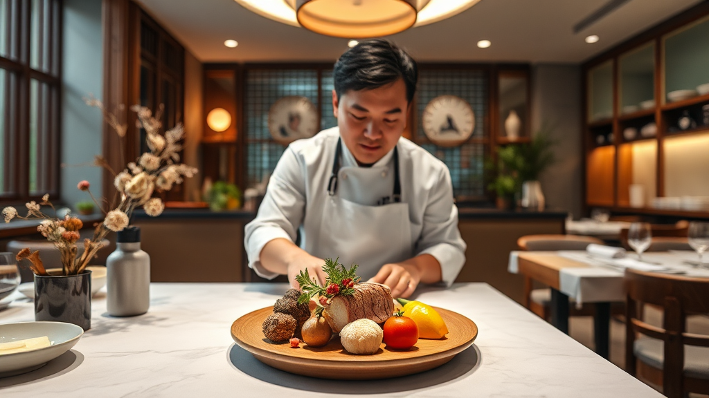 김시현 셰프의 열정이 담긴 요리 이미지