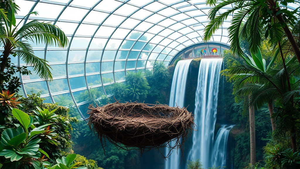 거제 정글돔, 놓치면 후회할 주요 포토존 (realistic 스타일)