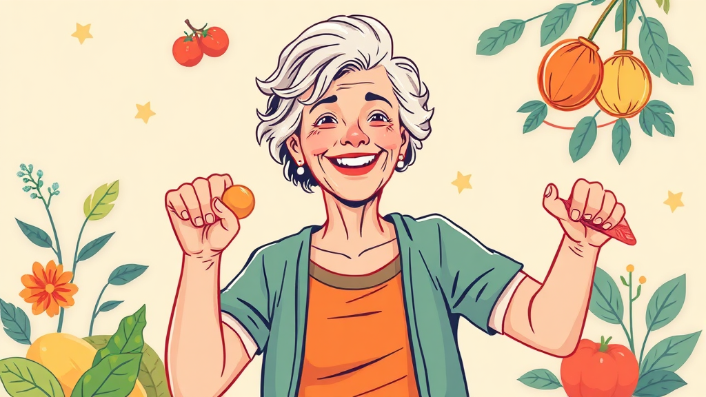 저속노화란 무엇일까요? (illustration 스타일)