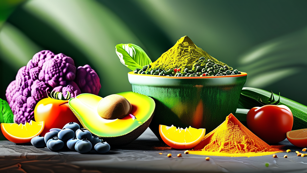 나트륨 배출을 돕는 칼륨 풍부 식품 (realistic 스타일)