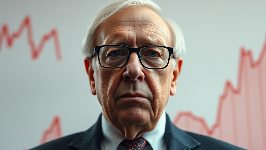 버크셔 주가 및 시장 반응 (realistic 스타일)