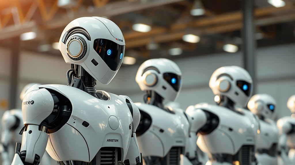 AI 로봇 산업, 성장 가능성은? (realistic 스타일)