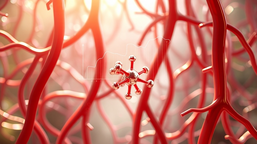 혈관 건강 관리: 콜레스테롤 (realistic 스타일)