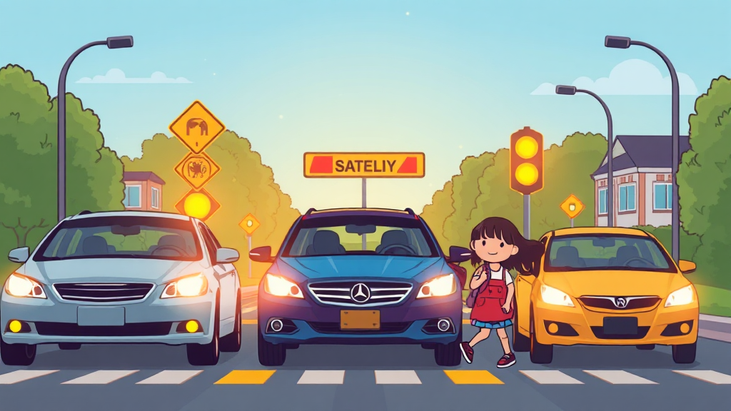 신호위반, 어떻게 예방할까? (illustration 스타일)