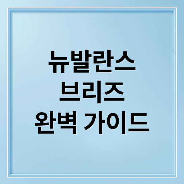 뉴발란스
브리즈
완벽 가이드 (뉴발란스 브리즈 사이즈 추천)