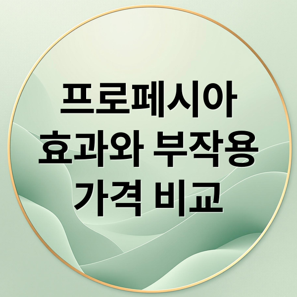 프로페시아
효과와 부작용
가격 비교 (프로페시아)