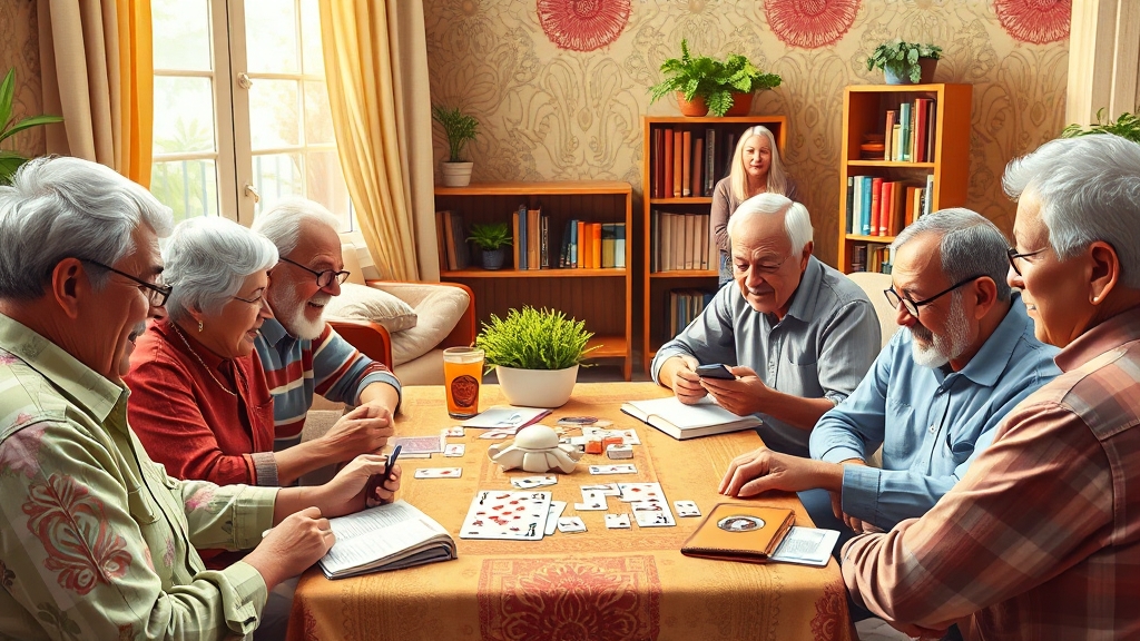 치매 예방을 위한 생활 습관 (realistic 스타일)