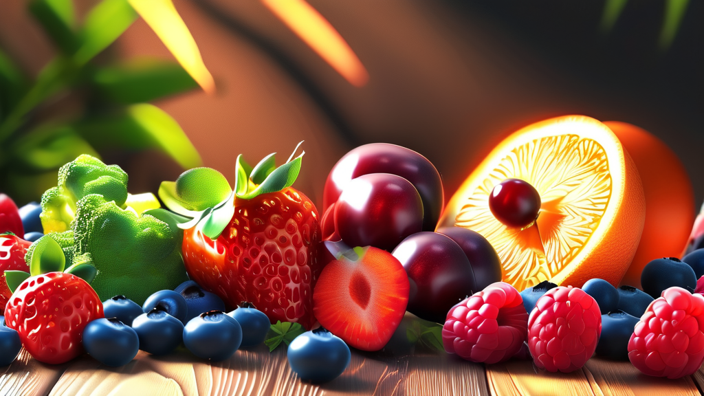 나에게 맞는 항산화 식품 선택 가이드 (realistic 스타일)