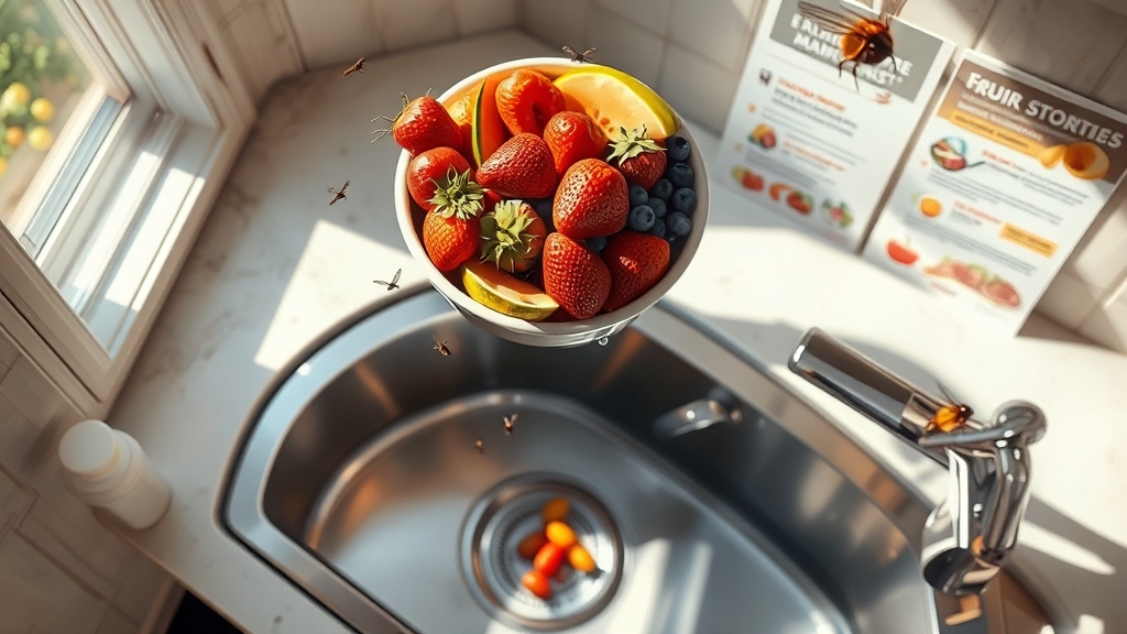 초파리, 왜 생기는 걸까? (realistic 스타일)