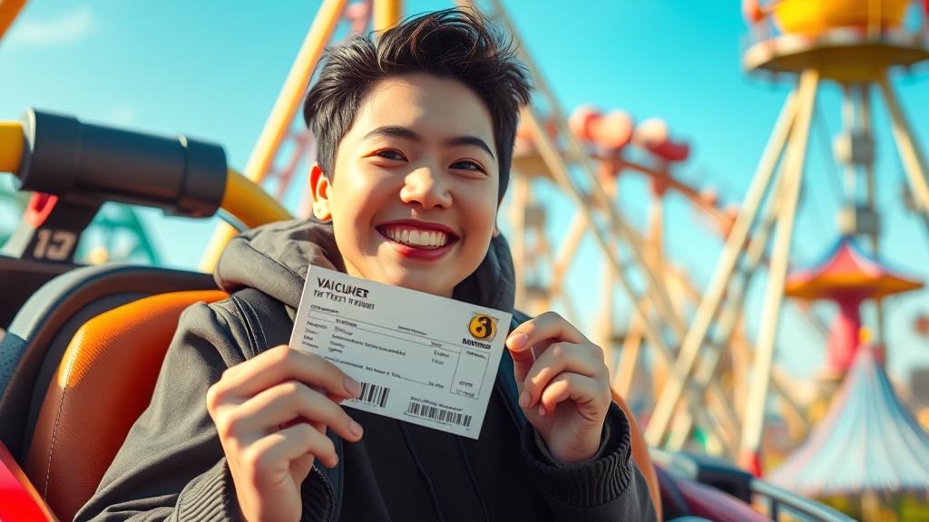 테마파크에서 신나게 즐겨보자! (realistic 스타일)