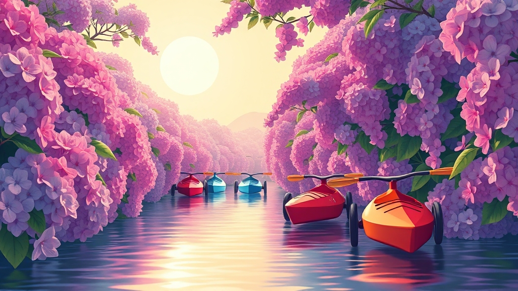 6월, 제주에서 꽃길만 걸으세요! (illustration 스타일)