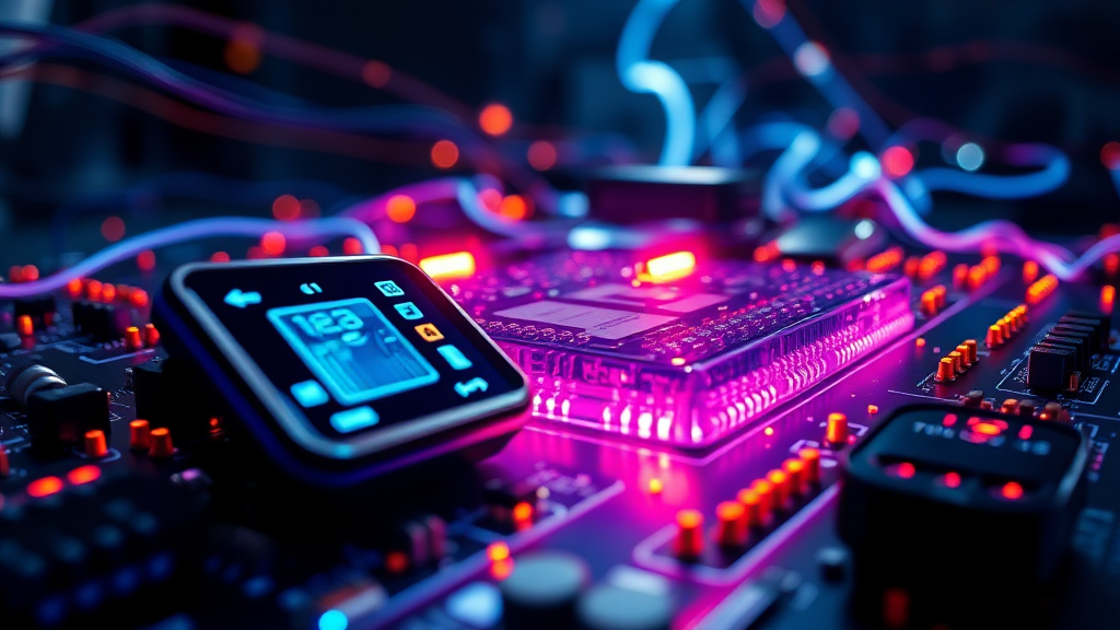 전력반도체, 우리 삶의 필수품 (realistic 스타일)