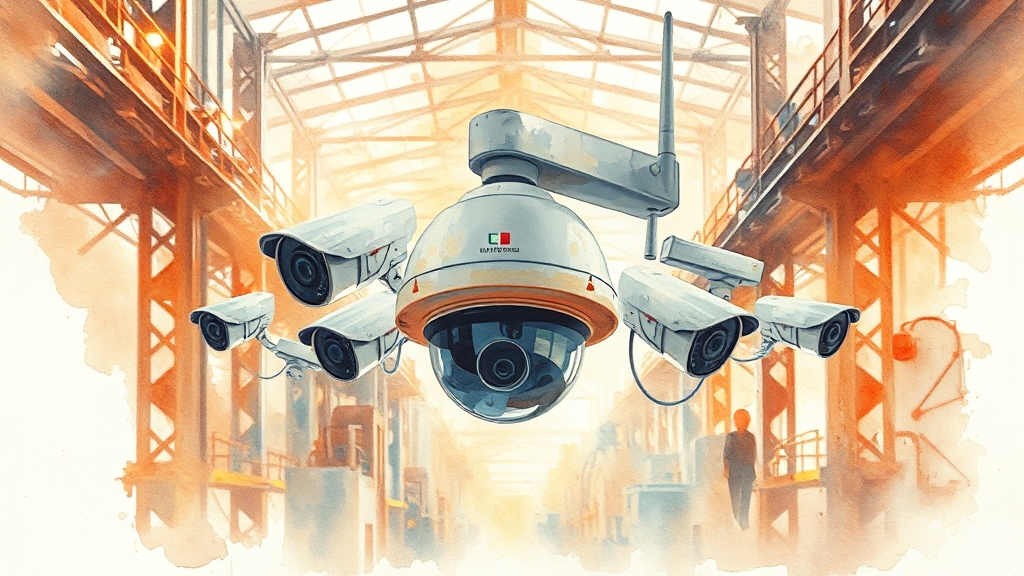 최적의 CCTV 종류 선택 (watercolor 스타일)