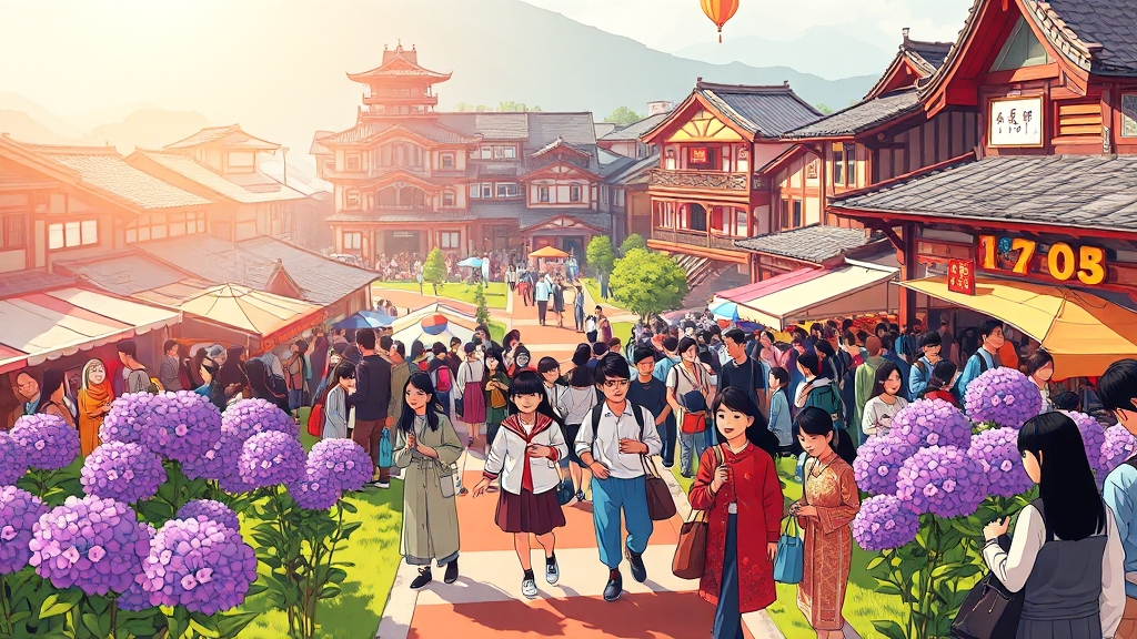 충청도 축제 (cartoon 스타일)