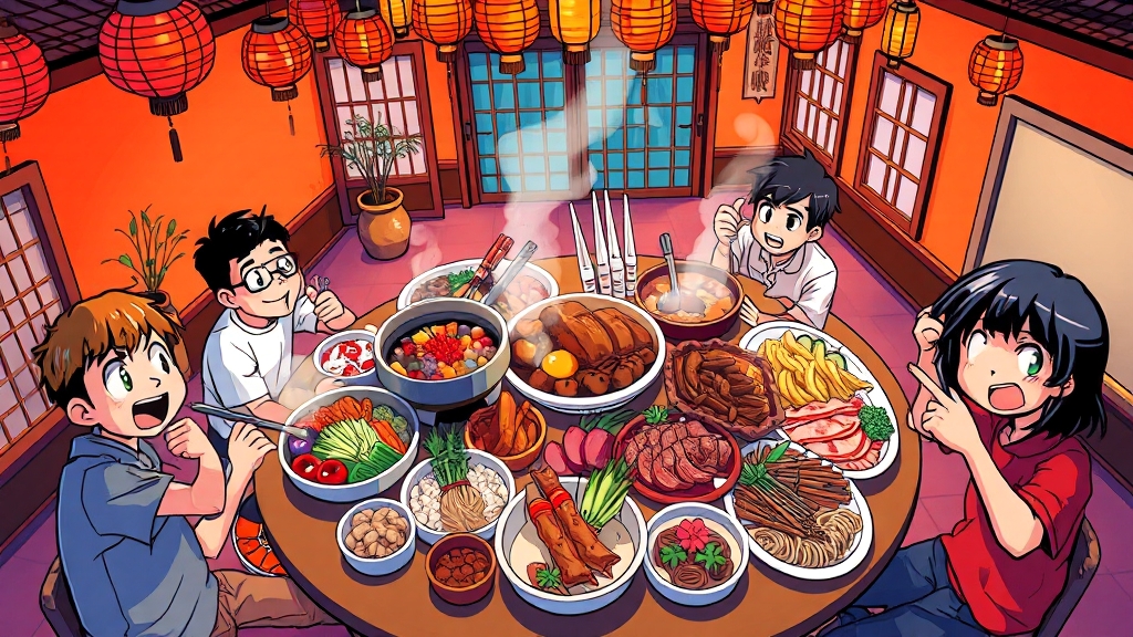 무한리필 맛집 베스트 선택 (cartoon 스타일)